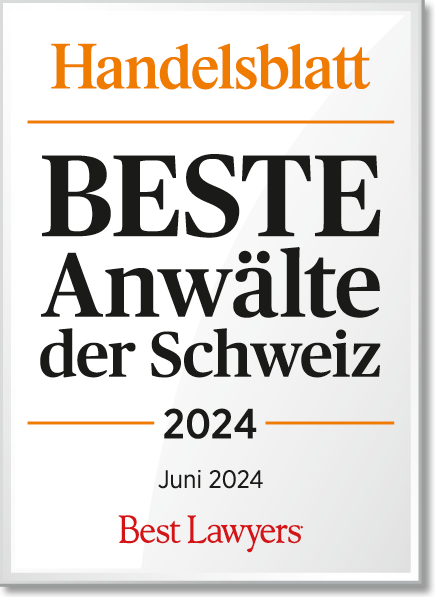 Handelsblatt - Die besten Anwälte der Schweiz 2024