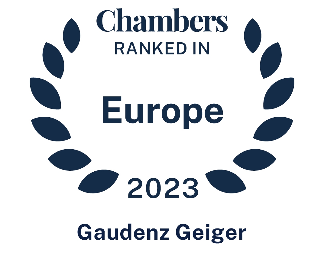 Chambers Europe 2023 Gaudenz Geiger